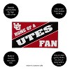 Evergreen Home of a Fan University of Utah28" x 16" Woven PVC Indoor Outdoor Doormat - 3 of 4