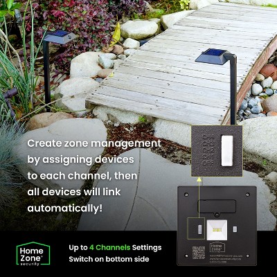Square Black Solar LED Pathway Lights Multipack with Adjustable Color Temperature