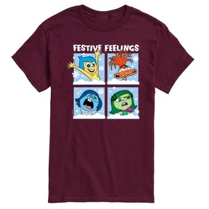 Men's - Inside Out 2 - Festive Christmas Feelings Short Sleeve Graphic T-Shirt - 1 of 4