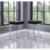 Best Master Furniture,Dorrington Velvet Backless Counter Height Stool (Set of 2) - 2 of 2