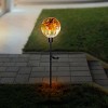 33" Rainbow Solar Glass Globe Garden Stake with LED Lights - Alpine Corporation: Weather-Resistant, No Assembly Required - 2 of 4
