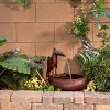 16" Iron Indoor/Outdoor Rustic Metal Toucan Water Fountain Yard Statue Brown - Alpine Corporation - 2 of 4