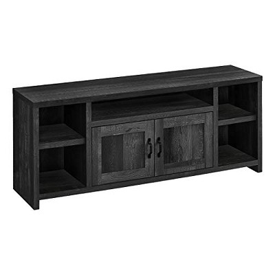 Monarch Specialties Tv Stand 60 Inch Console Media Entertainment Center Storage Cabinet Living Room Bedroom Laminate Black Transitional