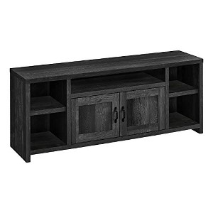 Monarch Specialties Tv Stand 60 Inch Console Media Entertainment Center Storage Cabinet Living Room Bedroom Laminate Black Transitional - 1 of 4