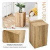 Airsurfer 20-inch Natural Wood Side Table Modern Minimalist Side Table Home Decor Accent for Living Room or Bedroom - 4 of 4