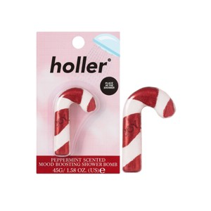 Holler and Glow Feel The Festive Peppermint Scented Mood Boosting Shower Bomb - 1.41oz - 1 of 4