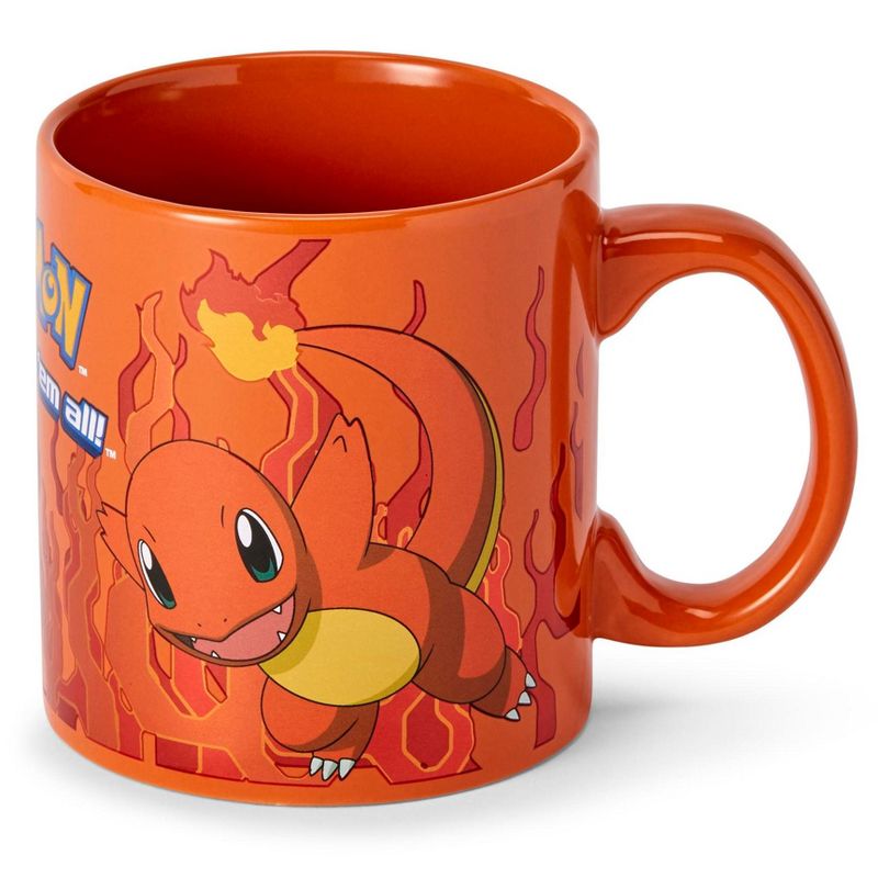 Just Funky Pokémon Charmander Orange Foil Print Ceramic Coffee Mug | Holds 20 Ounces, 3 of 7