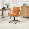 Computer Chair Office Chair Adjustable Swivel Chair Fabric Seat Home Study Chair - 4 of 4