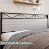 Whizmax King/Queen/Full Size Bed Frame with Wood Headboard, Metal Platform Bed Frame Heavy Duty, Sturdy Steel Slat Support, No Box Spring Needed - 3 of 4