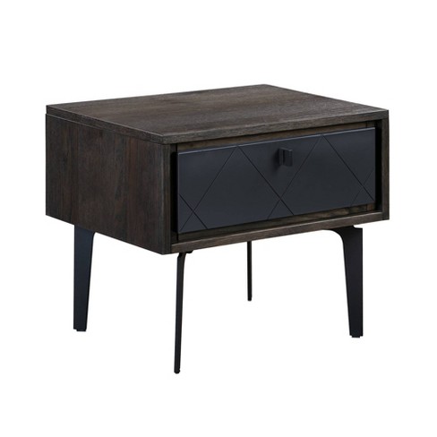 Black metal nightstand deals target