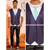 Lars Amadeus Men's Halloween Short Sleeves Festival Party Costume Funny T-Shirt - 4 of 4