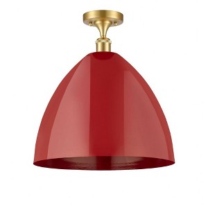 Plymouth Dome - 1 Light Semi-Flush Mount In Industrial Style-18.75 Inches Tall and 16 Inches Wide - 1 of 1