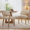 Christopher Knight Home Xayah Modern Rubberwood Upholstered Dining Chairs (Set of 2) - 2 of 4