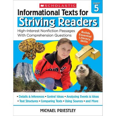 Informational Texts for Striving Readers: Grade 5 - by  Michael Priestley (Paperback)