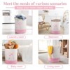Pink Laundry Basket Bow Hamper Coquette Laundry Basket Cotton Rope Toys Clothes Organization - 2 of 4