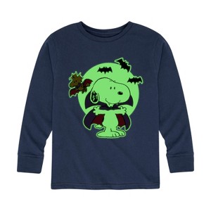 Boys' - Peanuts - Vampire Snoopy Long Sleeve Graphic T-Shirt - 1 of 4