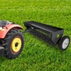 40 Inch Tow-Behind Aerator with Universal Hitch, Adjustable Handle & Transport Wheels, Lawn Aerator for Tractors, Ideal for Garden, Farm - 3 of 4