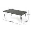 NicBex 68.75" Outdoor Dining Table,Rectangle Patio Table with Versatile Design for 4 to 6 Chairs,Outdoor Furniture,Gray - 3 of 4