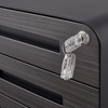 3 Drawer Mobile File Cabinet with Lock, Small Filing Cabinet 5 Wheel Anti-Tilt Design Rolling File Cabinet Fully Assembled File Cabinets - 3 of 4