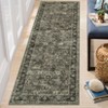 Washable Vintage Floral Living Room Rugs, Distressed Print Non Slip Bedroom Carpet, Retro Accent Large Dining Room Kitchen Rugs for Home Office - 2 of 4