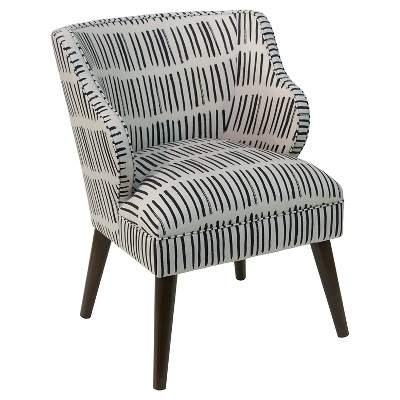 Logan Chair - Dash Black White - Skyline Furniture