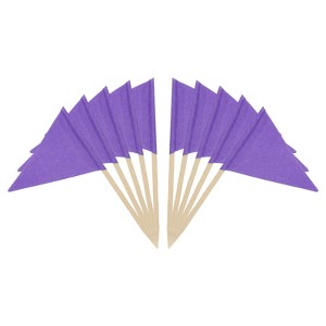 Unique Bargains Small Labeling Marking Cocktail Party Decor Flag Toothpick 100 Pcs - 1 of 4