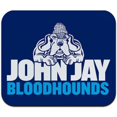 John Jay College of Criminal Justice Bloodhounds Logo Low Profile Thin Mouse Pad