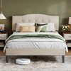 Platform Bed Frame with Adjustable Linen Upholstered Headboard, NO Box Spring Needed - 3 of 4