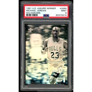 Michael Jordan Card 1991-92 Upper Deck Award Winner Holograms #AW4 PSA 9 - 1 of 2