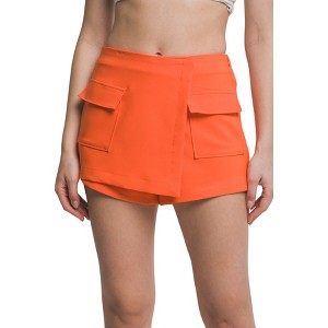 Slickblue Women's Skorts with Cargo Pockets, Stretch Fabric, Casual Bottoms, Mid Rise Fit, Color & Size Options - 1 of 4