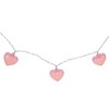 Northlight 10-Count Pink Valentine's Day Heart LED String Lights, 4.5ft, Clear Wire - 3 of 3