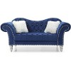 TiramisuBest Dark Gray Traditional Loveseat, Classic Upholstered Sofa for Living Room or Sitting Area - 2 of 4