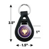 West Chester University Primary Logo Black Leather Keychain - 2 of 4