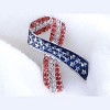 Anna-Kaci Crystal Rhinestone 4th of July American USA Flag Patriotic Pin Brooch - 3 of 4