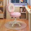 Pinmoco 34.45" Adjustable Office Chair, PU Swivel Ergonomic Desk Chair with 5-Wheels Base - 2 of 4