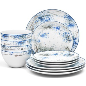Noritake Blue Nebula 12-Piece Dinnerware Set, Service for 4 - 1 of 3