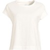 Lands' End Women's Short Sleeve Slub Boxy Crew T-Shirt - 3 of 3
