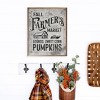 Kendrick Home Fall Farmer's Market Border Wall Art White - 3 of 4
