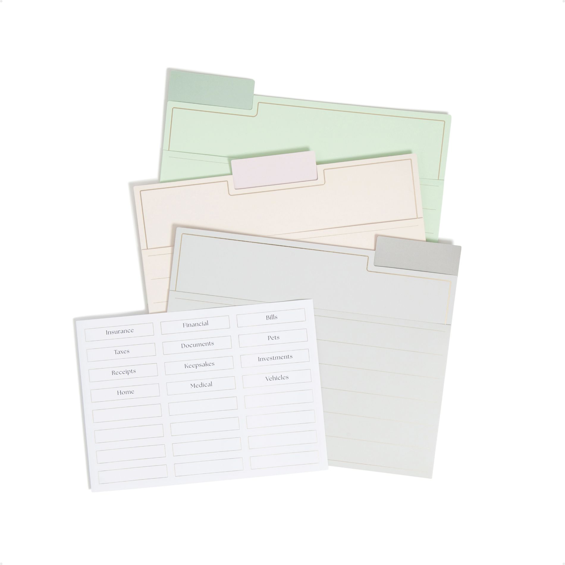 U Brands Paper Folder 9ct File Folders with Pockets Soft Pastels