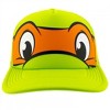 Adult Teenage Mutant Ninja Turtles Michelangelo Mask Snapback Hat - 2 of 4