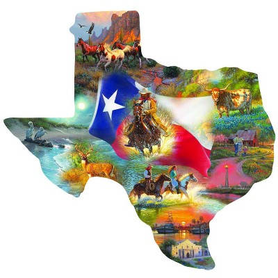 Sunsout Images of Texas 1000 pc Special Shape  Jigsaw Puzzle 95030