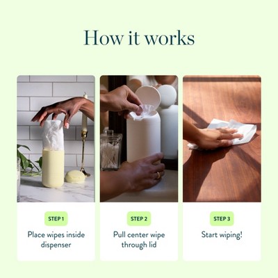 Biom Plant Based Refillable All Purpose Wipes - Neroli Dream - 60ct