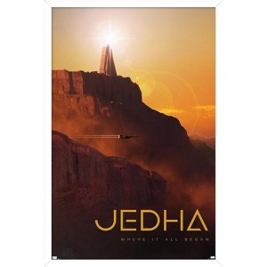 Trends International Star Wars: Jedha - Visit Jedha by Russell Walks 23 Framed Wall Poster Prints - 1 of 4