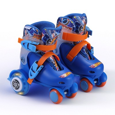 Hot Wheels Kids Trainer Skates - Light Up Wheels, ABEC 5 Bearings, Durable PVC Material