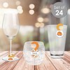 Big Dot of Happiness Fall Pumpkin - Halloween or Thanksgiving Party Paper Beverage Markers for Glasses - Drink Tags - Set of 24 - 2 of 4