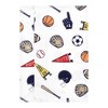 Hudson Baby Infant Boy Cotton Flannel Burp Cloths, Sports Fan 7 Pack, One Size - 3 of 4