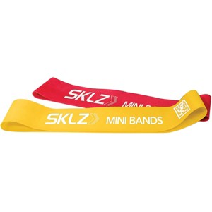 SKLZ Mini Strength Training and Exercise Resistance Bands 2-Pack - Red/Yellow - 1 of 2