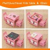 Kids Table and Chair Set - 4 in 1 Wooden Activity Table & 2 Chairs, Storage Drawer, Detachable Tabletop, for Drawing, Reading, Crafts - 2 of 4