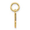 Black Bow Jewelry The Sadie 14k Yellow Gold Mini Satin Script Initial Charm, Letter M - 2 of 4