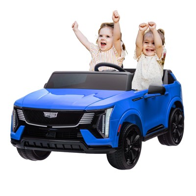 24V 2 Seater Kids Ride On Car Licensed Cadillac Electric Car Toy for Toddlers Battery Powered Ride On Truck with 2.4G Remote Control